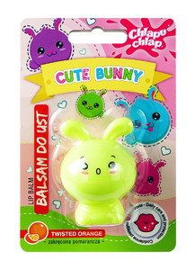 Moisturizing Lip Balm Cute Bunny Twisted Orange