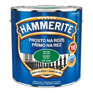 Hammerite Direct To Rust Metal Paint 2.5l, gloss green