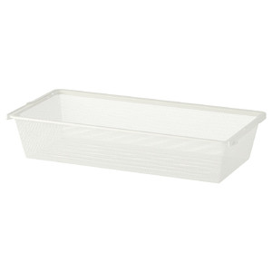 BOAXEL Mesh basket, white, 80x40x15 cm