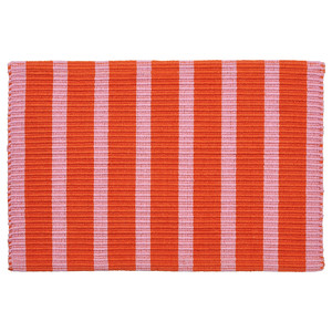 VÄGSKYLT Door mat, pink/orange, 40x60 cm