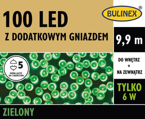 LED Lighting Chain 100L 9.9 m, indoor/outdoor, green