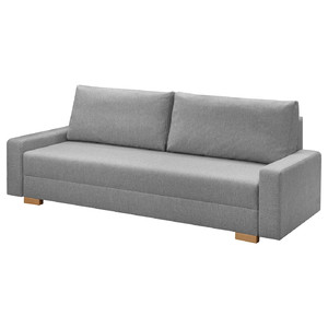 GRÄLVIKEN 3-seat sofa-bed, grey