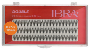 IBRA False Eyelashes Double 0.07-C-10 mm