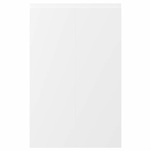 VOXTORP 2-p door f corner base cabinet set, left-hand matt white white, 25x80 cm