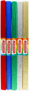 Crepe Paper 50x100cm 5pcs, metallic colours