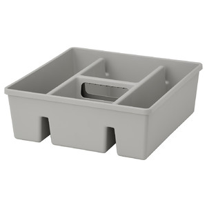 FÅNGGRÖDA Insert with compartments, light grey, 30x30x11 cm