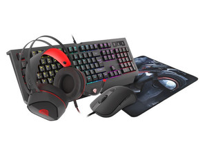 Genesis Gaming Set 4 in 1 Cobalt 330 - Keyboard, Mouse, Headset & Mousepad