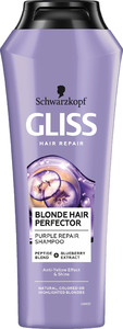 Schwarzkopf Gliss Hair Repair Purple Repair Shampoo Blonde Hair Perfector 250ml