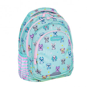 School Backpack Puppies' World 26x38x14