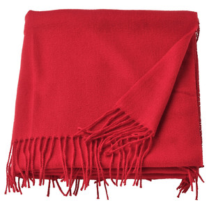 VINTERFINT Throw, red, 120x160 cm