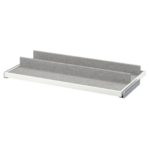 KOMPLEMENT Pull-out tray with shoe insert, white/light grey, 100x58 cm