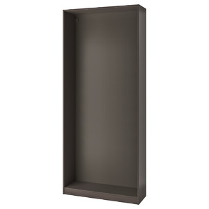 PAX Wardrobe frame, dark grey, 100x35x236 cm