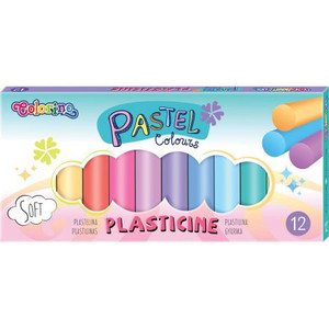 Plasticine 12 Colours Pastel Colorino