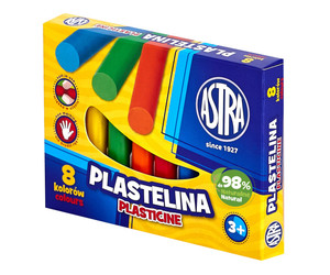 Astra Plasticine 8 Colours 98% Natural 3+