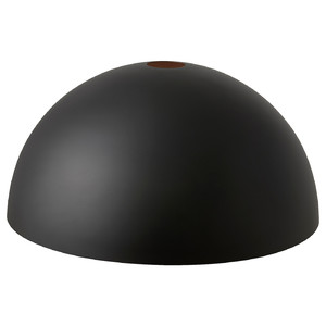 DYVIKA Pendant lamp shade, black/copper-colour, 35 cm