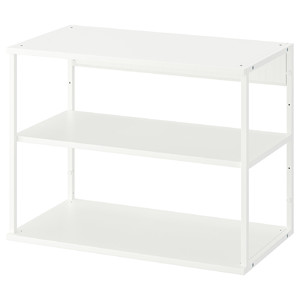 PLATSA Open shelving unit, white, 80x40x60 cm