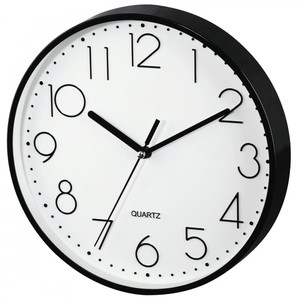 Hama "PG-220" Wall Clock, Low-noise, black