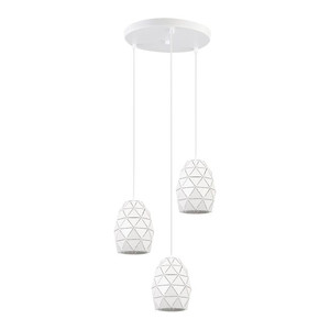 Pendant Lamp Harley 3 x 40W E27, white