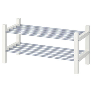 TJUSIG Shoe rack, white, 79 cm