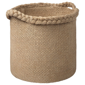 MÄVINN Basket, jute/braided, 26x25x25 cm