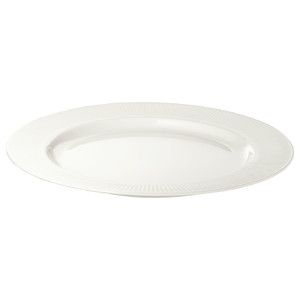 OFANTLIGT Side plate, white, 22 cm