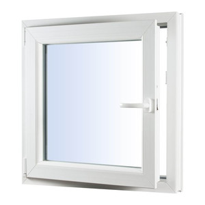 Tilt and Turn Window PVC Triple-Pane 1165 x 1035 mm, left, white