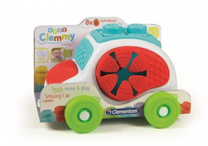 Clementoni Baby Clemmy Sensor Car & 8 Soft Blocks 6m+