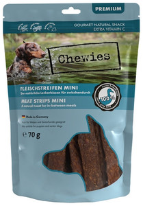 Chewies Mini Meat Strips Duck Dog Treat 70g