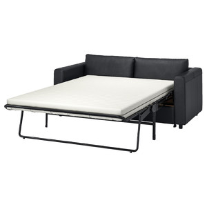 VIMLE 2-seat sofa-bed, Grann/Bomstad black