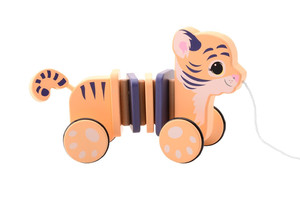 Joueco Wooden Tiger The Wildies Family 12m+