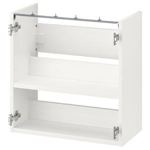 ENHET Base cb f washbasin w shelf, white, 60x30x60 cm
