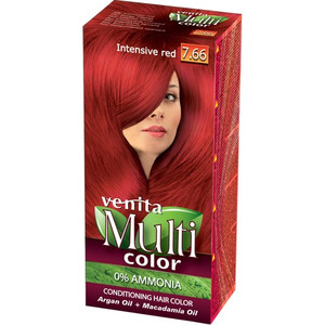 VENITA Conditioning Hair Dye Multi Color - 7.66 Intensive Red