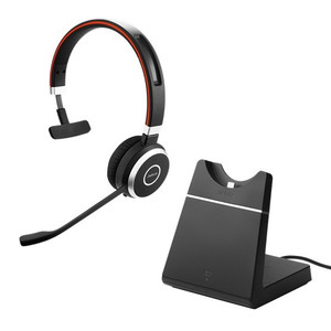 Jabra Headset Headphones Evolve 65 SE Link 380a MS Mono Stand
