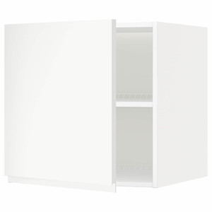 METOD Top cabinet for fridge/freezer, white/Voxtorp matt white, 60x60 cm