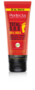 Perfecta Total S.O.S. Softening Cream Compress for Feet & Calloused Heels Softening Socks 20% Urea 120ml