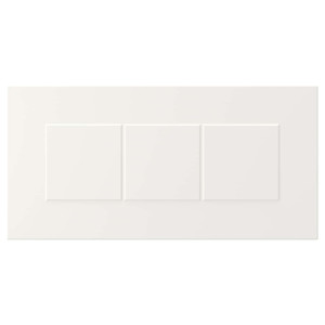 STENSUND Drawer front, white, 40x20 cm