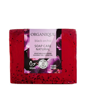 ORGANIQUE Natural Glycerin Soap Vegan Hand-Made Black Orchid 100g