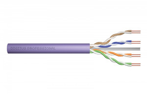 Digitus Ethernet LAN Cable U/UTP Cat.6 DK-1614-VH-1 100m, violet