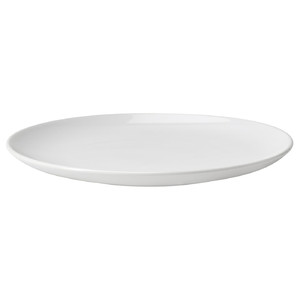 GODMIDDAG Plate, white, 26 cm