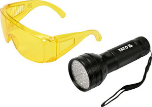 Yato UV 51 LED Torch with Glasses