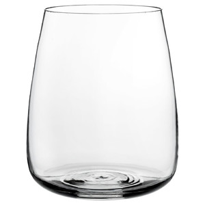 BERÄKNA Vase, clear glass, 18 cm