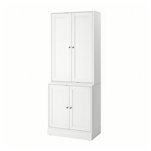 HAVSTA Storage combination with doors, white, 81x47x212 cm