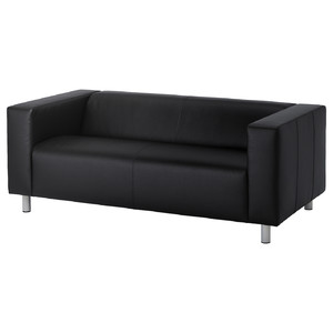 KLIPPAN Two-seat sofa, Bomstad black