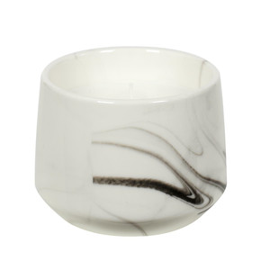 Scented Candle Marble M, white
