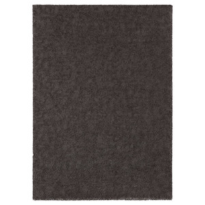 STOENSE Rug, low pile, dark grey, 170x240 cm
