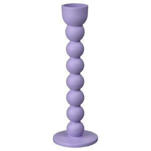 ELDIGHET Candlestick/candle holder, lilac, 27 cm