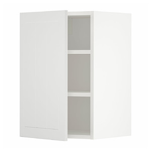 METOD Wall cabinet with shelves, white/Stensund white, 40x60 cm