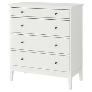 IDANÄS Chest of 4 drawers, white, 104x118 cm