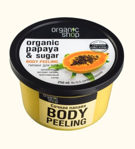 Organic Shop Body Peeling Papaya & Sugar Juicy Papaya