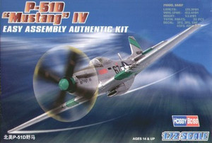 Hobby Boss Plastic Model Kit P-51D Mustang IV 1:72 14+